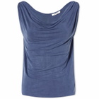 Peachy Den Women's Kylie Cupro Top in Denim Blue