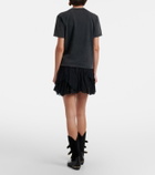 Marant Etoile Layale embroidered cotton shorts