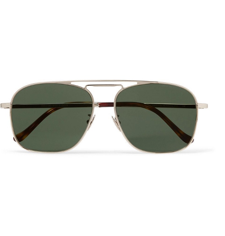 Photo: Cutler and Gross - Aviator-Style Gold-Tone Sunglasses - Men - Green