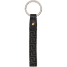 Versace Grey and Black Greca Keychain