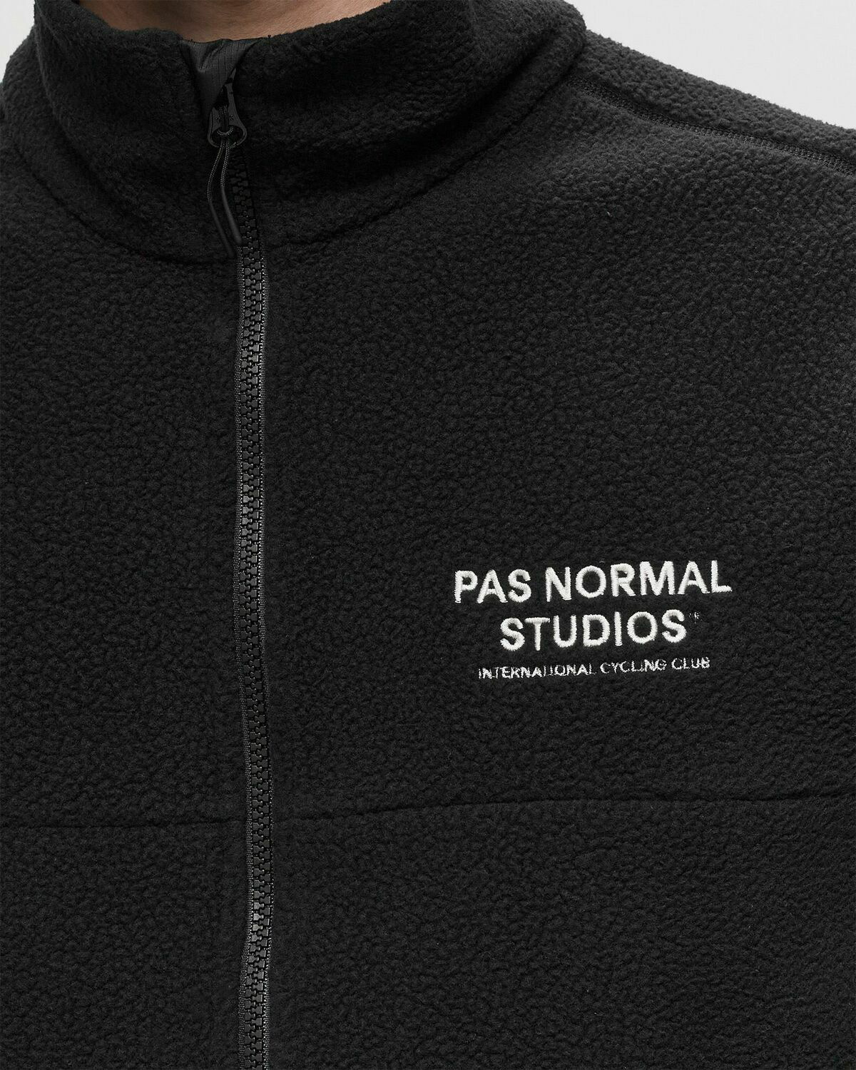 Pas Normal Studios Off Race Fleece Jacket Black Fleece Jackets Pas
