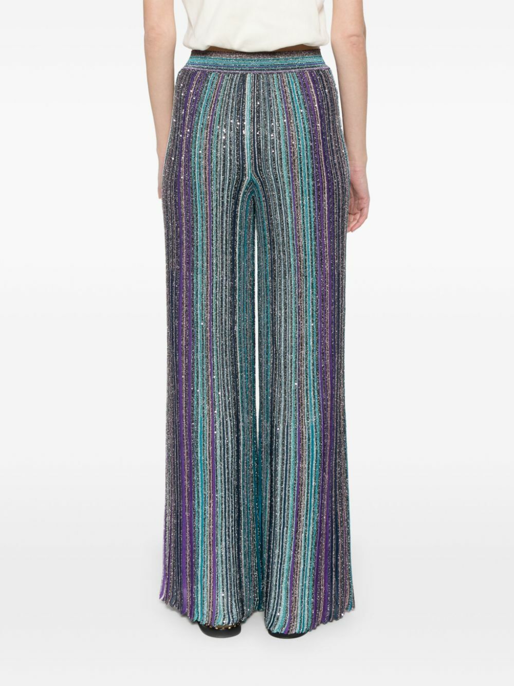 【関税込み】missoni Sequin pants MISSONI Sequin-embellished crochet-knit flared pants | THE