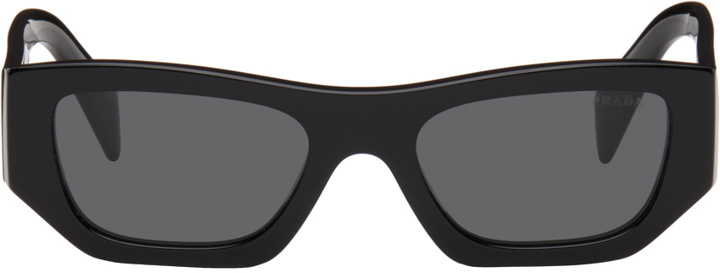 Photo: Prada Eyewear Black Logo Sunglasses