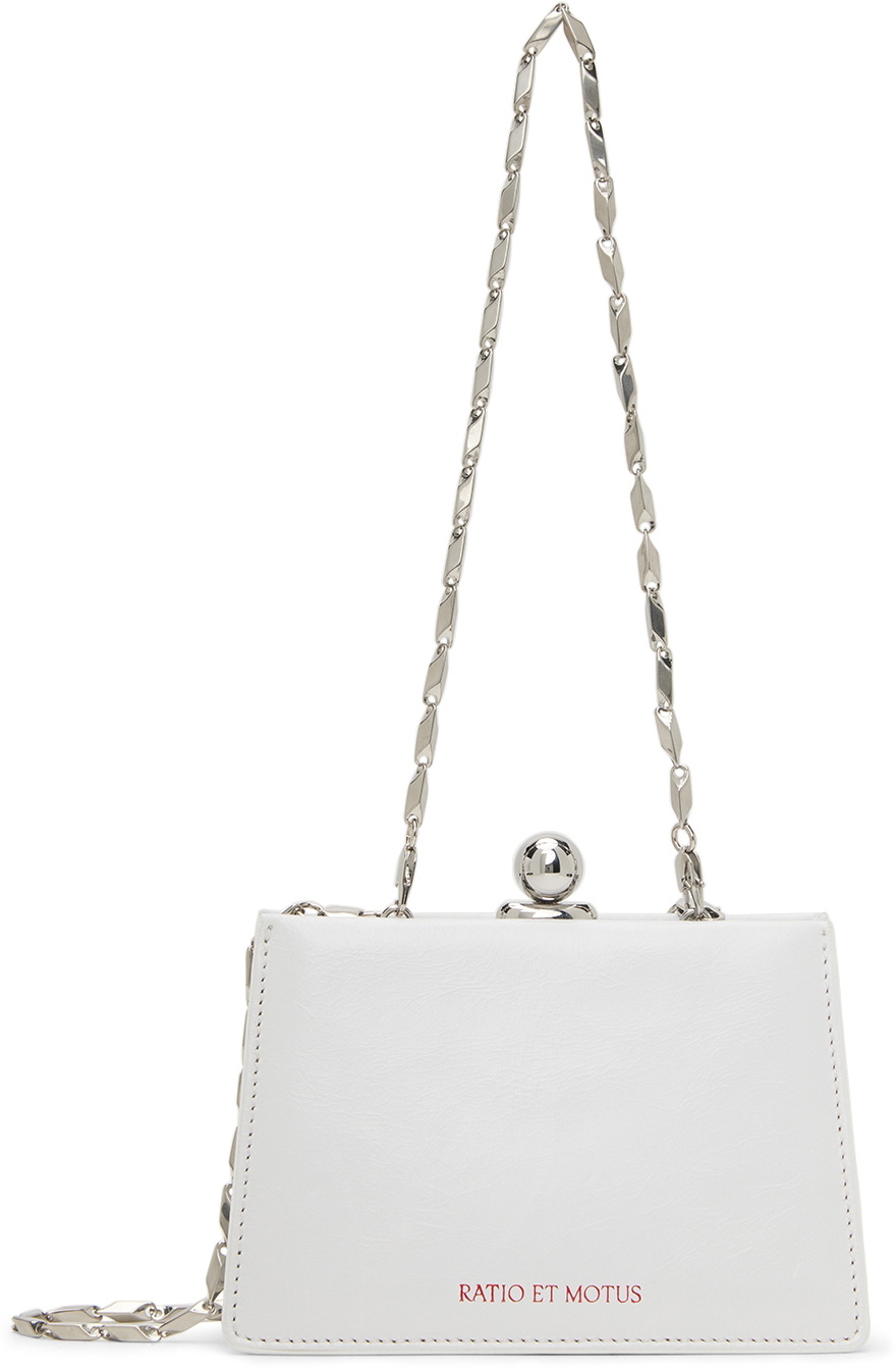 Ratio et Motus White Mini Twin Shoulder Bag