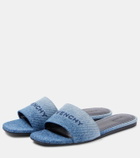 Givenchy Logo denim slides