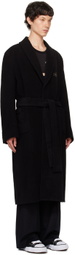 doublet Black Bathrobe Tailored Coat