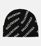 Balenciaga - Logo wool-blend beanie