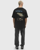 WOOLRICH OVERSIZED TEE FISH GRAPHIC Black Mens Shortsleefe