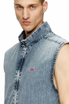 Diesel Vest in recycled nylon taslan - Jackets Mens in Blue