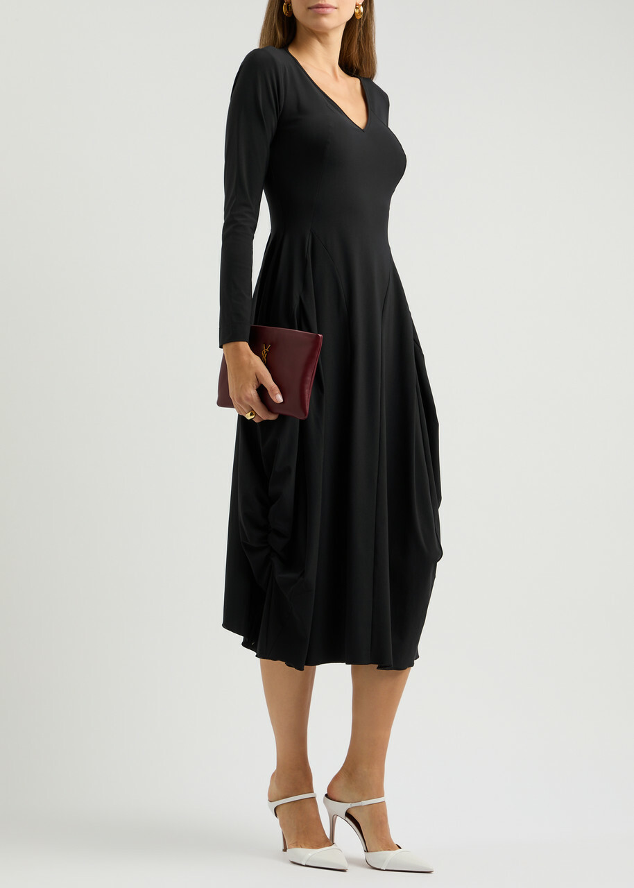 High At-Length Stretch-jersey Midi Dress Black 48 (UK16 / XL)