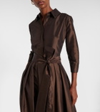 Simkhai Julip belted taffetta gown