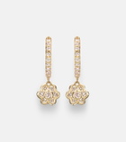 Anita Ko 18kt gold hoop earrings with diamonds