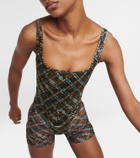 KNWLS - Checked corset top