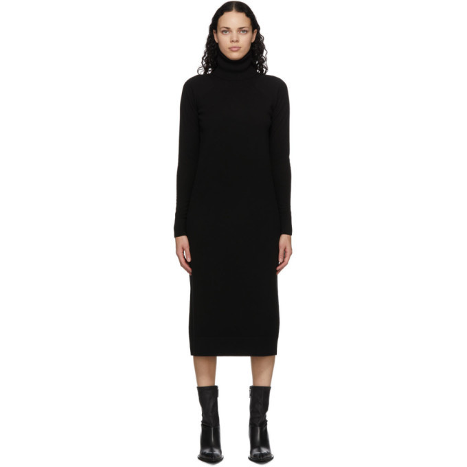 Photo: Haider Ackermann Black Wool and Cashmere Invidia Dress