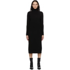 Haider Ackermann Black Wool and Cashmere Invidia Dress