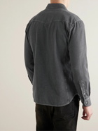 TOM FORD - Slim-Fit Washed-Denim Western Shirt - Gray