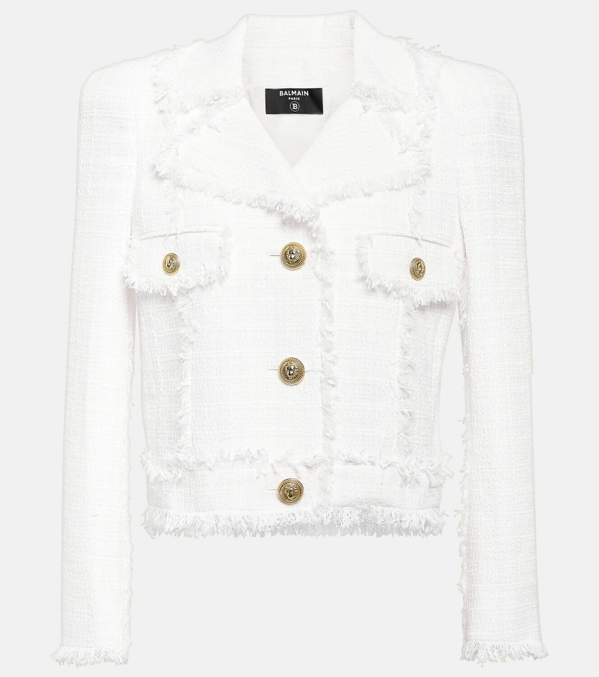 ♡*様 L'AUBE BLANC Fringe tweed Jacket Fringe tweed Jacket – L