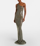 Rick Owens Sequined sheer tulle gown