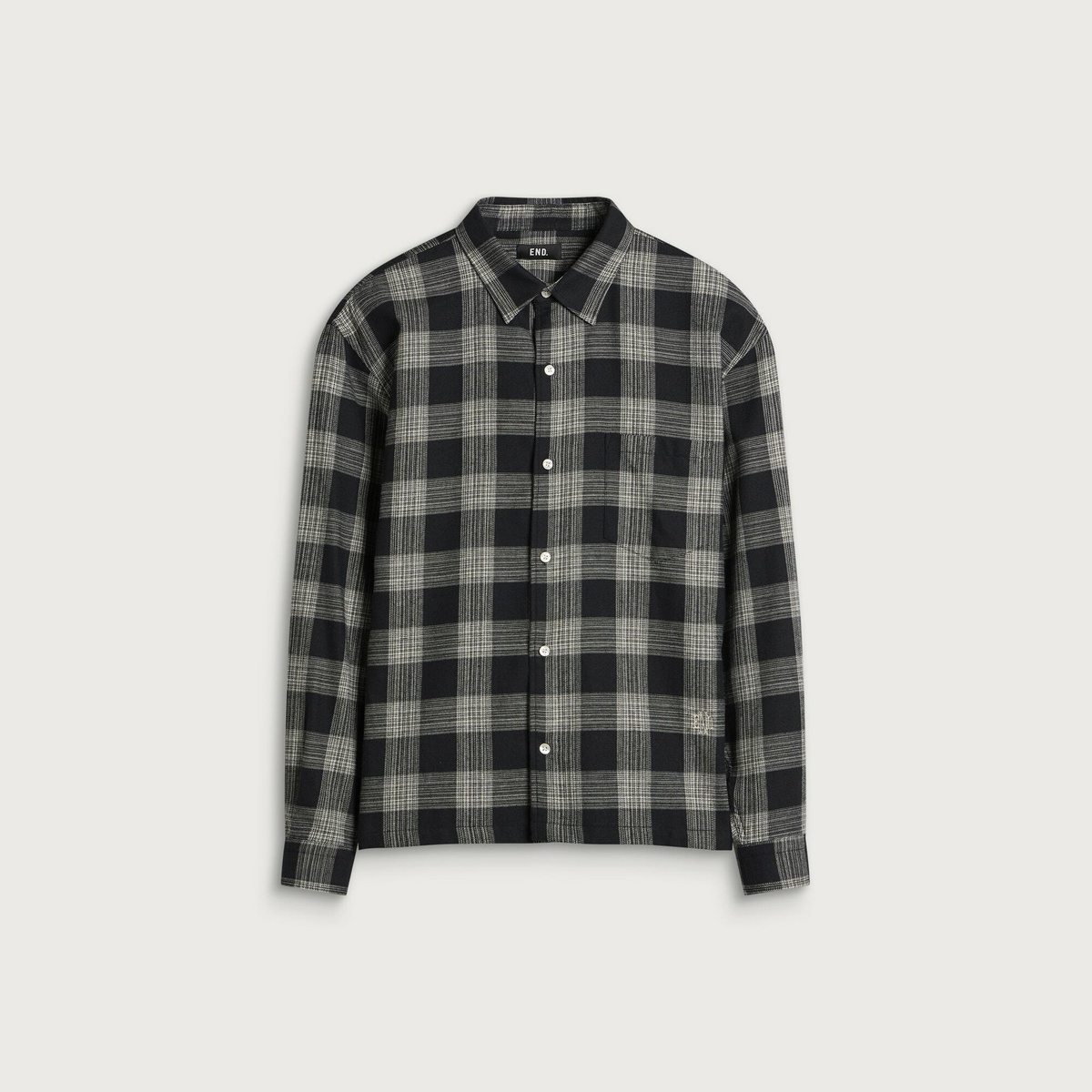 END. Men's Semester Shirt in Black Check