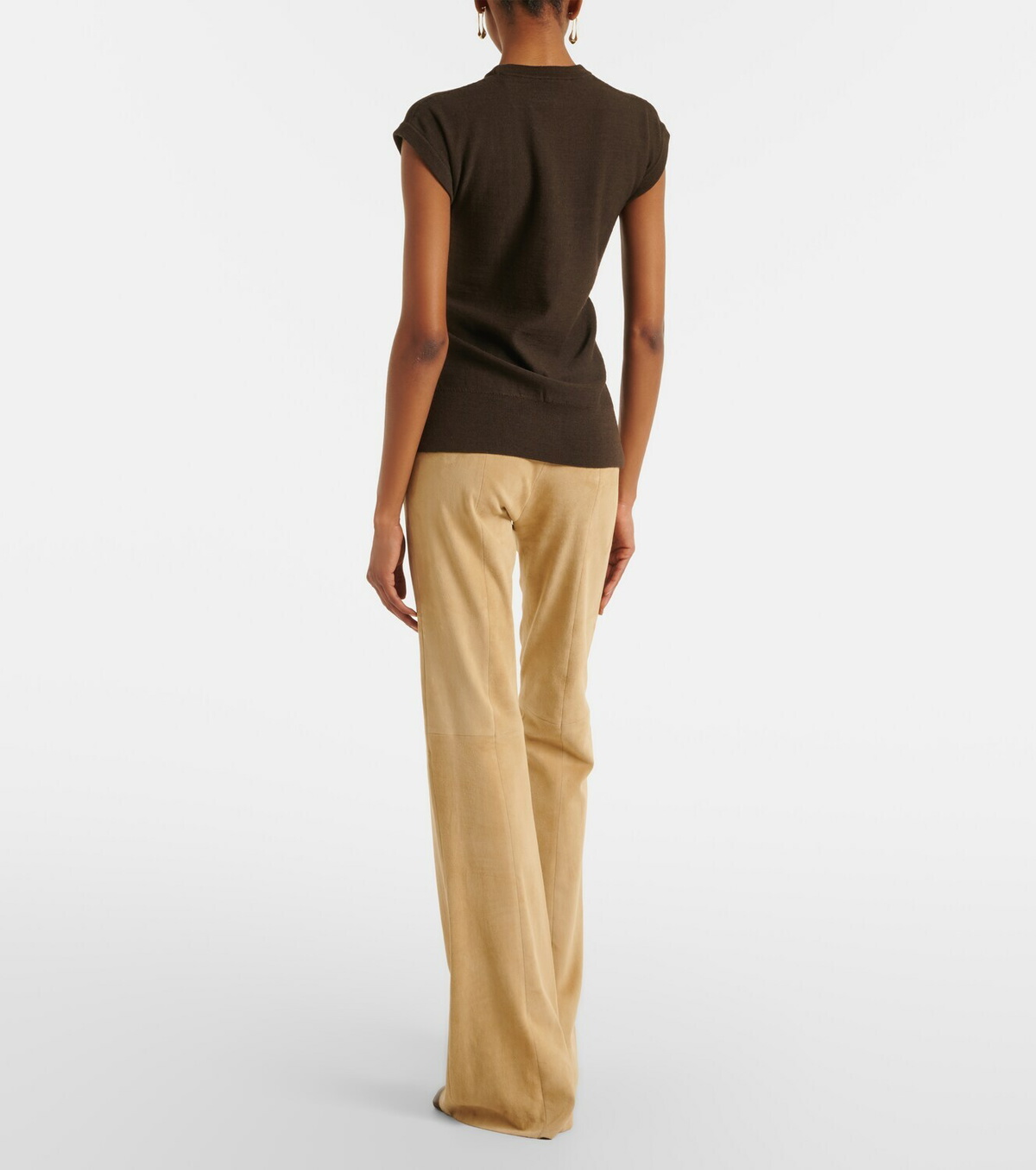 Stouls Gege suede flared pants