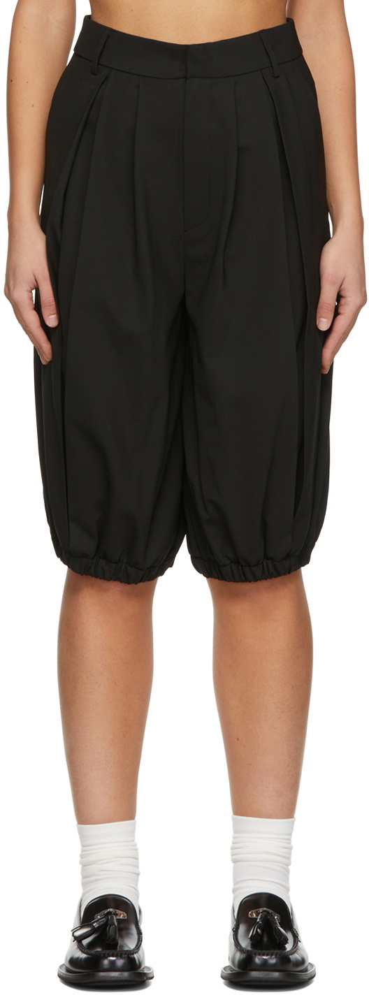 Trunk Project Black Wool Shorts