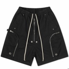 Rick Owens DRKSHDW Bauhaus Zip Detail Shorts in Black