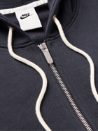 Nike - Sportswear Logo-Embroidered Cotton-Jersey Half-Zip Hoodie - Black