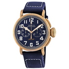 Zenith Pilot Type 20 Bronze Chronograph Automatic Blue Dial Mens Watch 29.2430.4069/57.C808