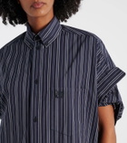 Balenciaga Striped cotton shirt dress