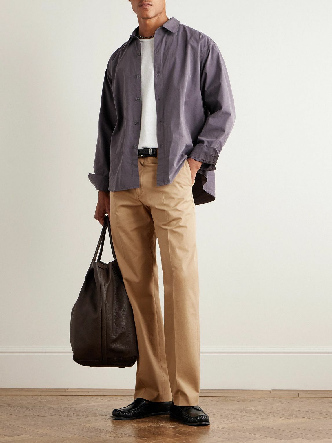 Paul Smith - Straight-Leg Cotton-Blend Twill Trousers - Brown