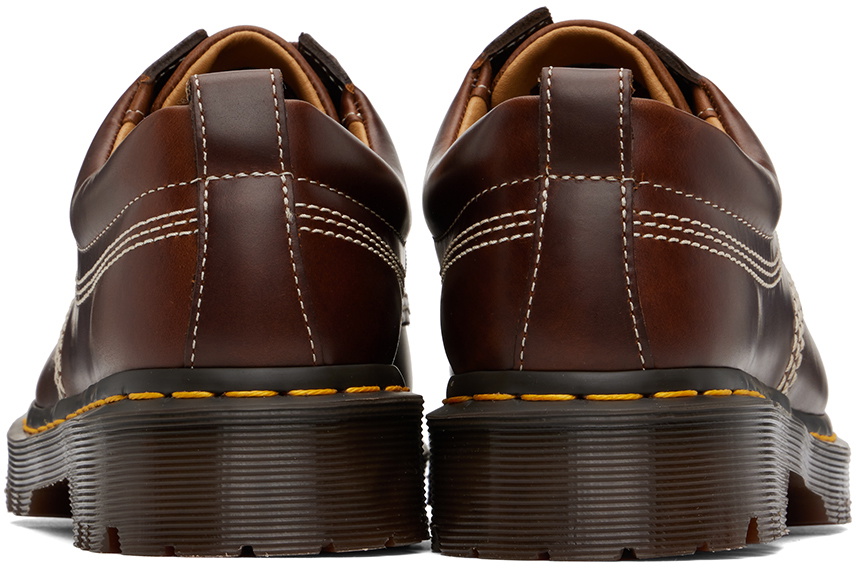 【関税込み】Dr. Martens ブラウン＆ベージュ Lowell ダービー Dr. Martens' Brown & Beige Lowell Derbys In Dark Brown Light
