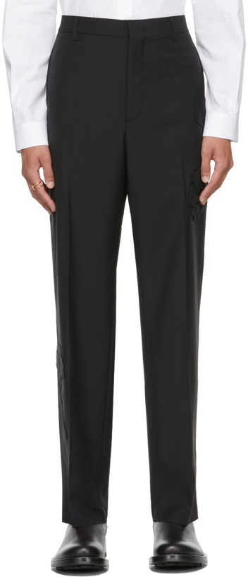 Photo: Valentino Black Mohair & Wool Trousers