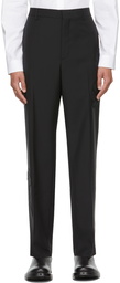 Valentino Black Mohair & Wool Trousers