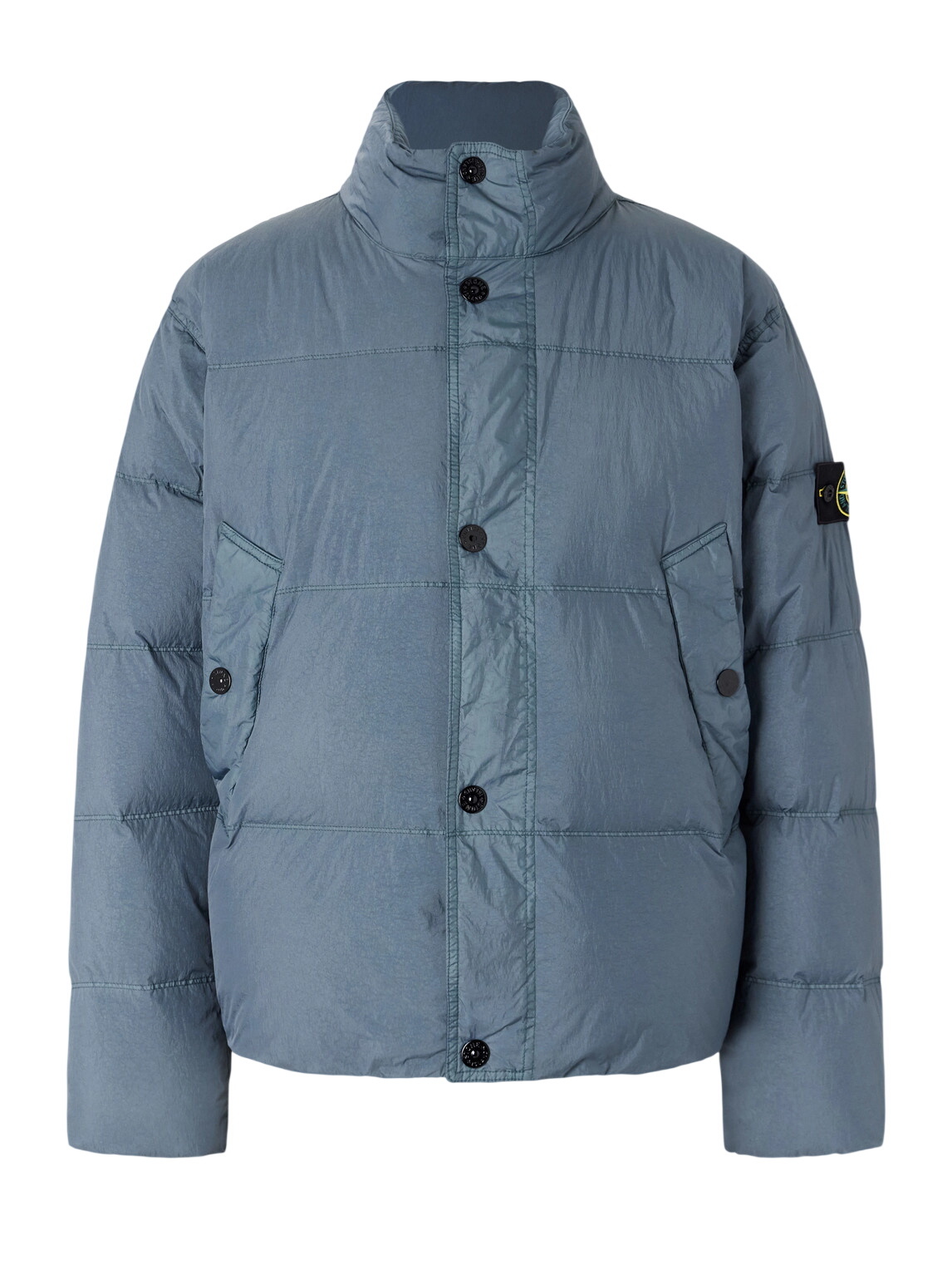 Stone Island Garment Dyed Micro Yarn Hooded Down Jacket Stone Island