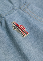 Moncler Grenoble Belted Denim Cargo Trousers Light Blue