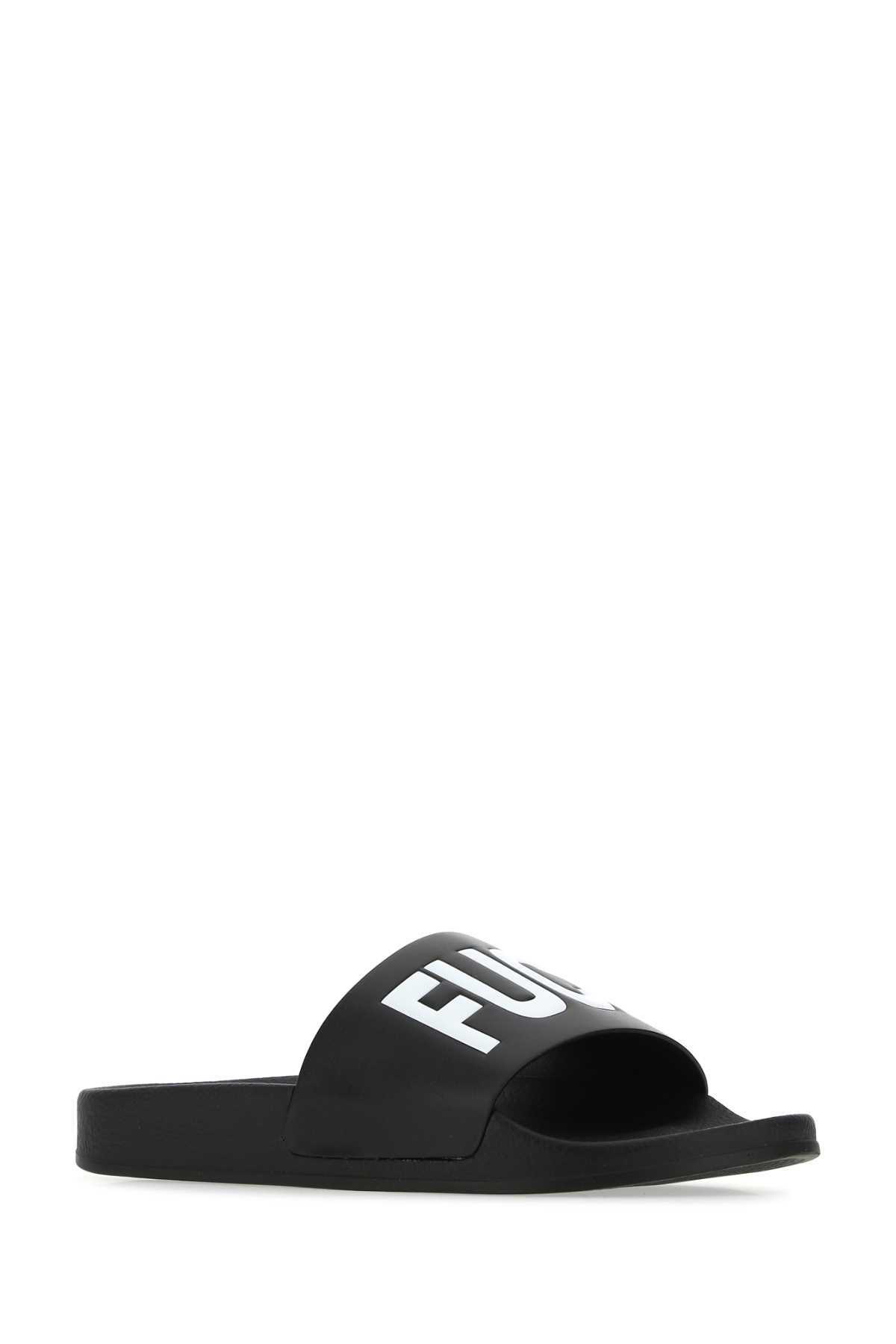 サンダル VTMNTS Black Rubber Slippers VTMNTS Black Rubber Slippers VTMNTS