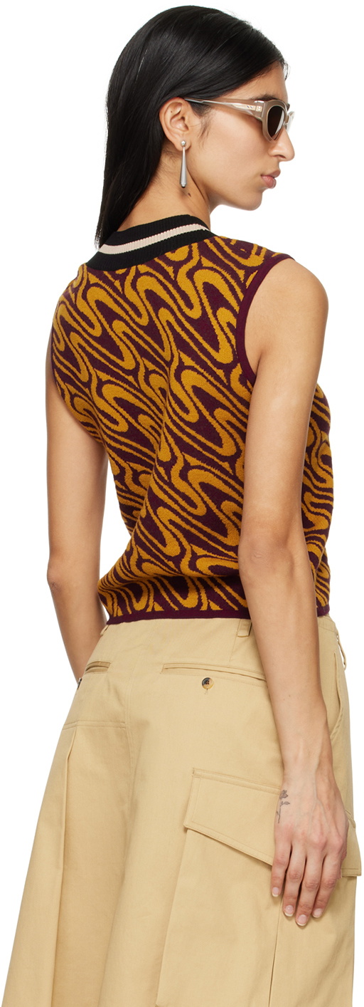 Dries Van Noten Red Stripe Vest