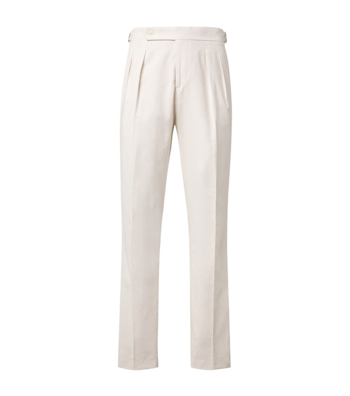 Photo: Brunello Cucinelli Cotton straight pants