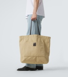 The Row Tori leather-trimmed canvas tote bag