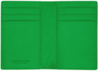 Bottega Veneta Green Intrecciato Bifold Wallet