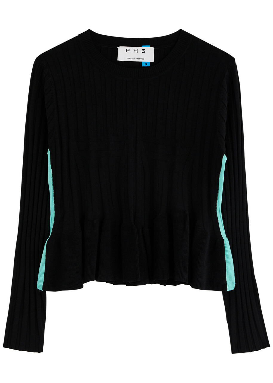 PH5 Dakota Ribbed-knit top Black