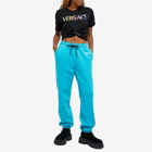 Versace Women's Logo Sweat Pant in Blue