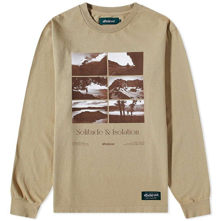 Photo: Afield Out Men's Long Sleeve Escape T-Shirt in Sand