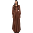 Lemaire Brown Jersey Long Dress