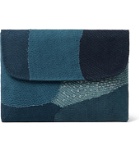 11.11/eleven eleven - Patchwork Embroidered Cotton Laptop Case - Blue