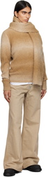 Études Tan Alpaca Round Neck Sweater