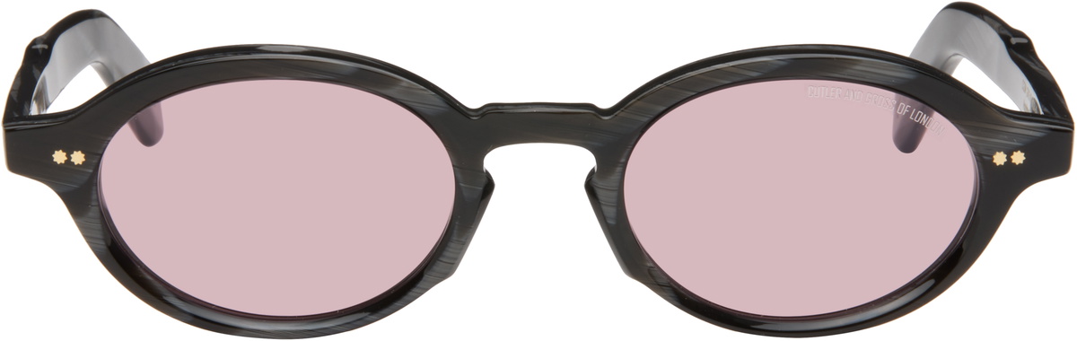 Cutler and Gross Gray GR13 Oval Sunglasses