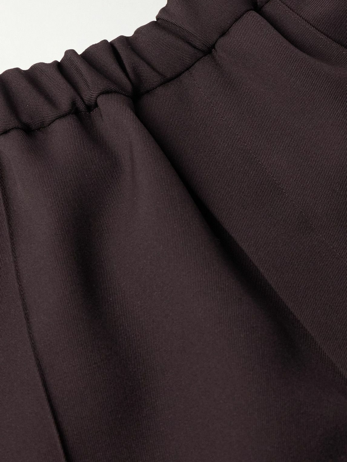 Jil Sander - Tapered Cropped Gabardine Trousers - Brown