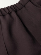 Jil Sander - Tapered Cropped Gabardine Trousers - Brown