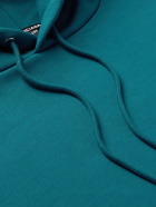 Balenciaga - Logo-Embroidered Cotton-Jersey Hoodie - Blue